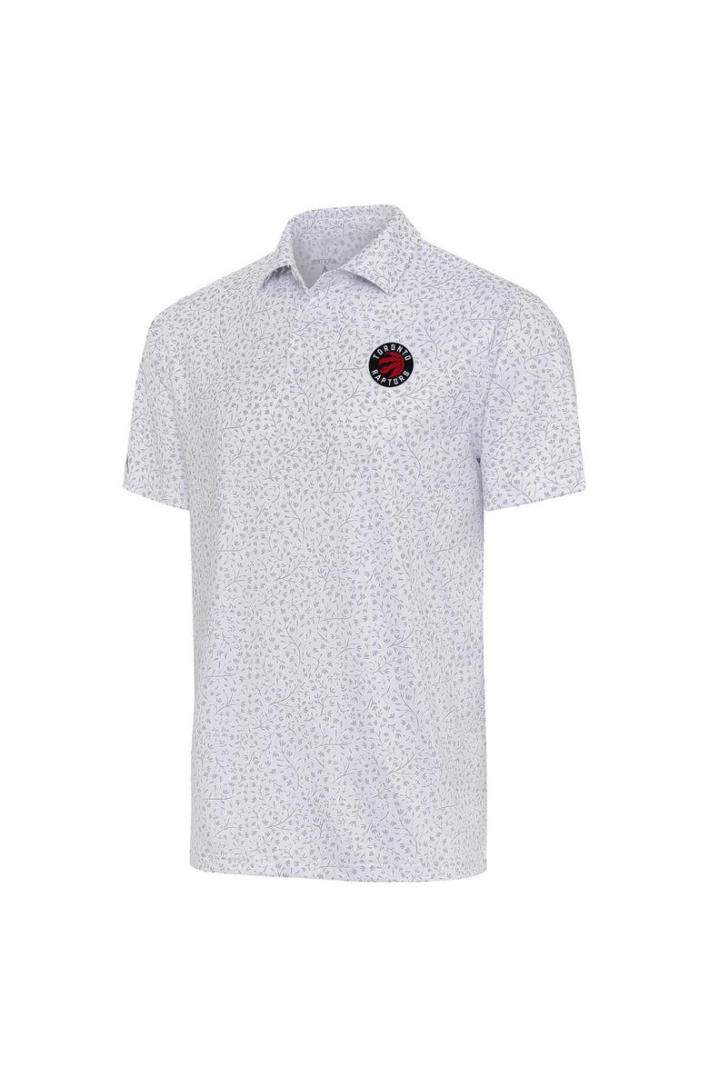 ANTIGUA Men's Antigua  White Toronto Raptors Motion Polo, Main, color, 