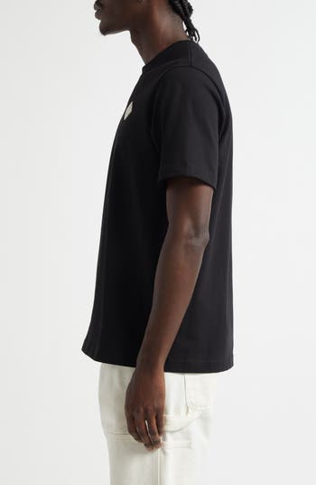Casablanca Faux Pearl Embellished Diamond Patch Logo T-Shirt