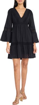 The Good Journey Lace Tiered Long Sleeve Dress