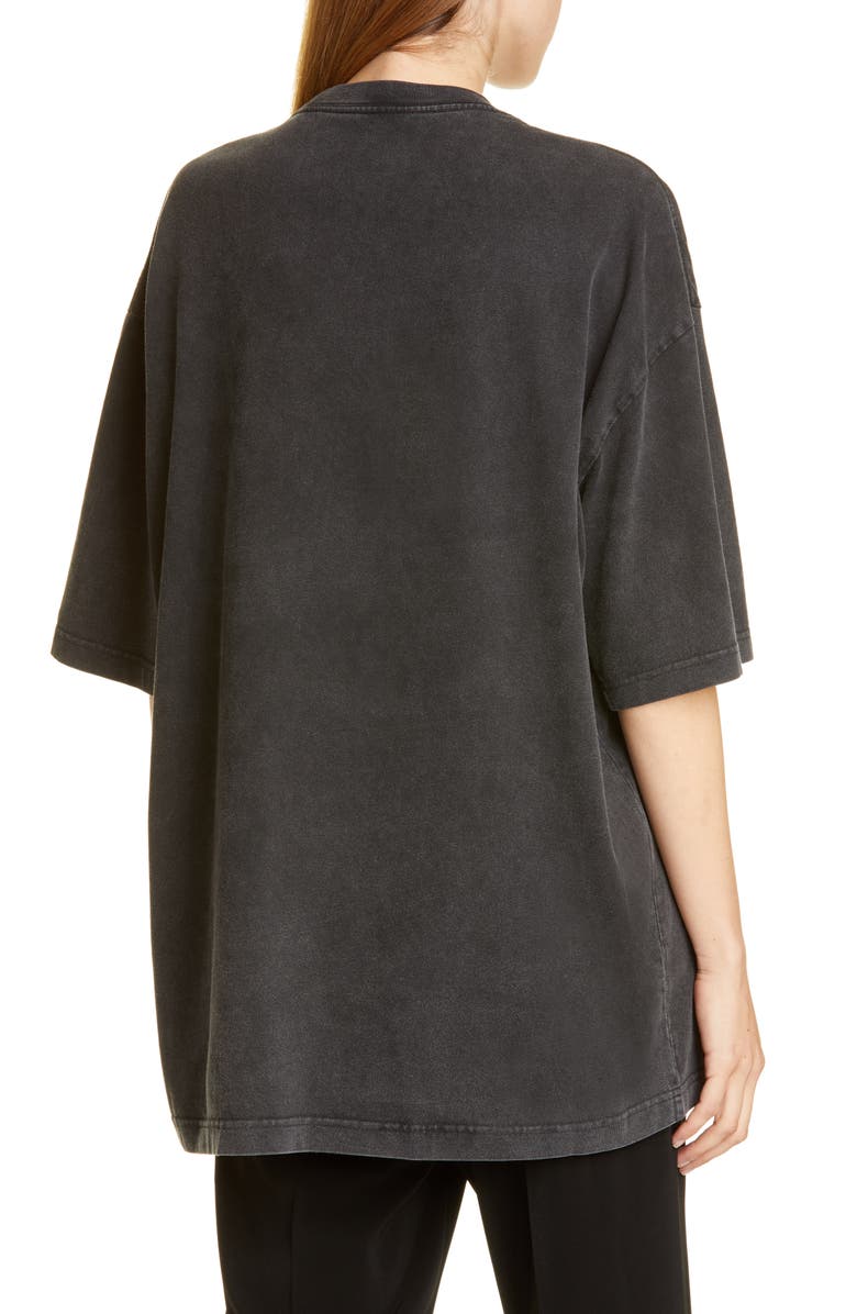 Balenciaga BB Logo Oversize Graphic Tee, Alternate, color,