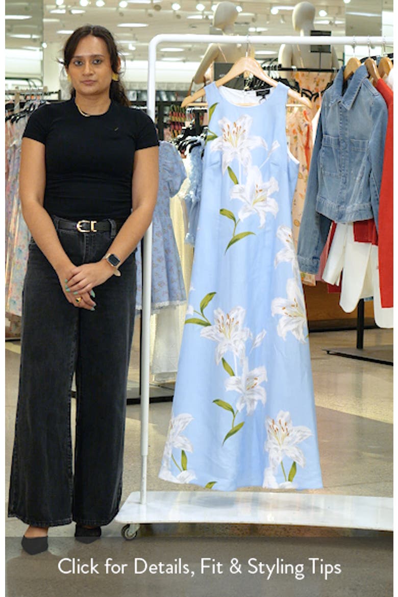 Mina Print Sleeveless Maxi Dress video