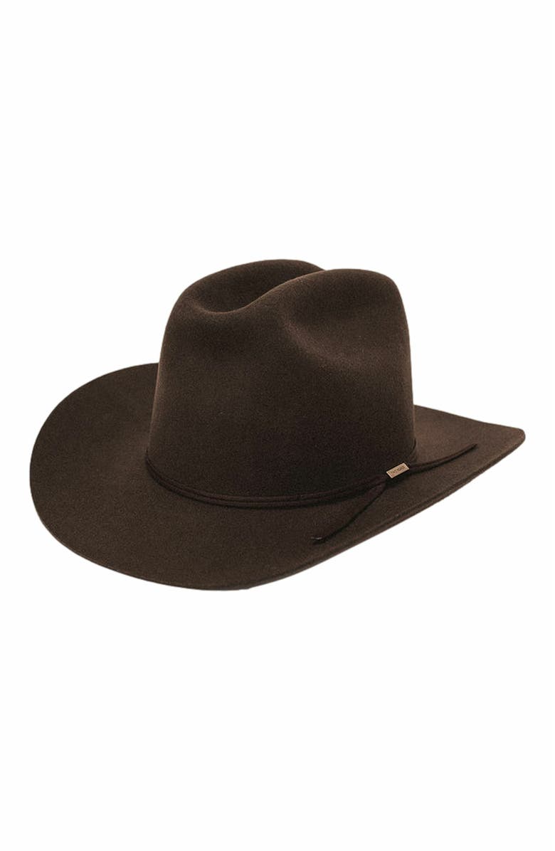 Two Roads Hat Co. Butler County Retro Western Hat, Alternate, color, Hickory
