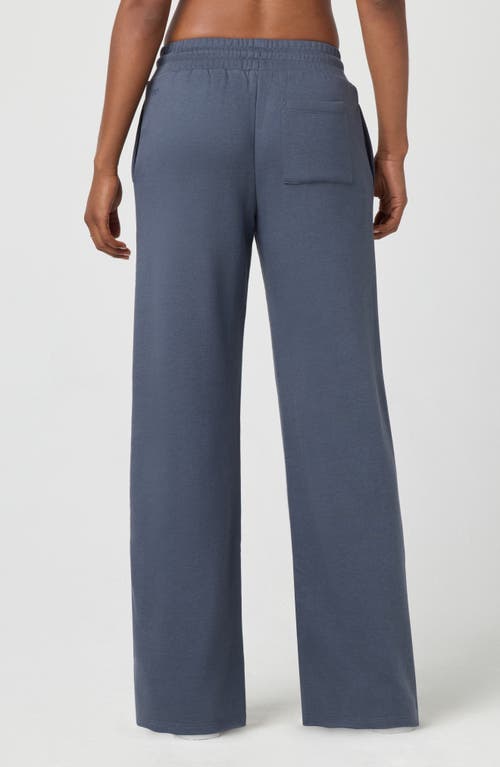 Florence By Mills Cozy Crush Wide Leg Sweatpants In Blue