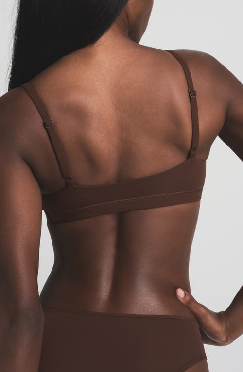 Skims Fits Everybody Scoop Bralette In Brown