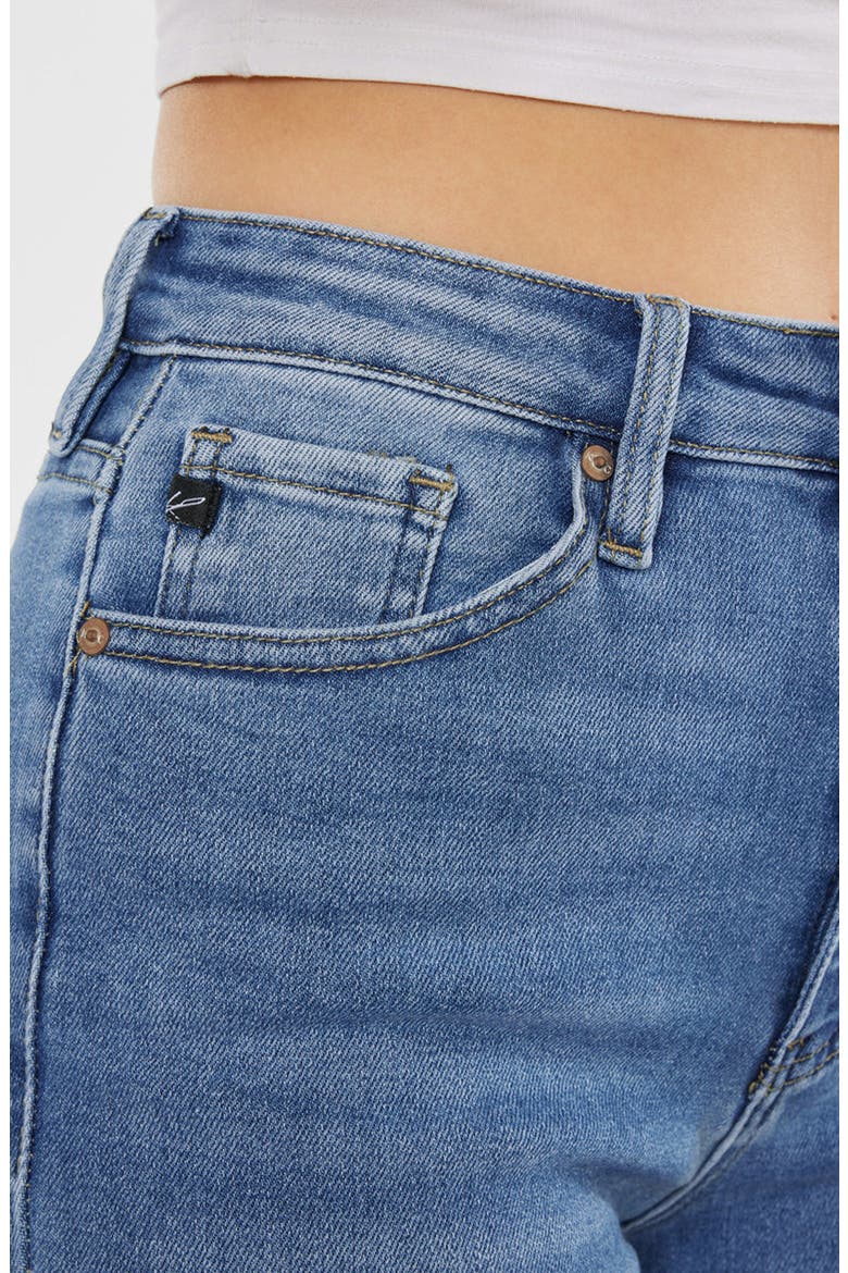 Adaline Essentials High Rise Slim Straight Jeans, Alternate, color, Medium-Light Wash