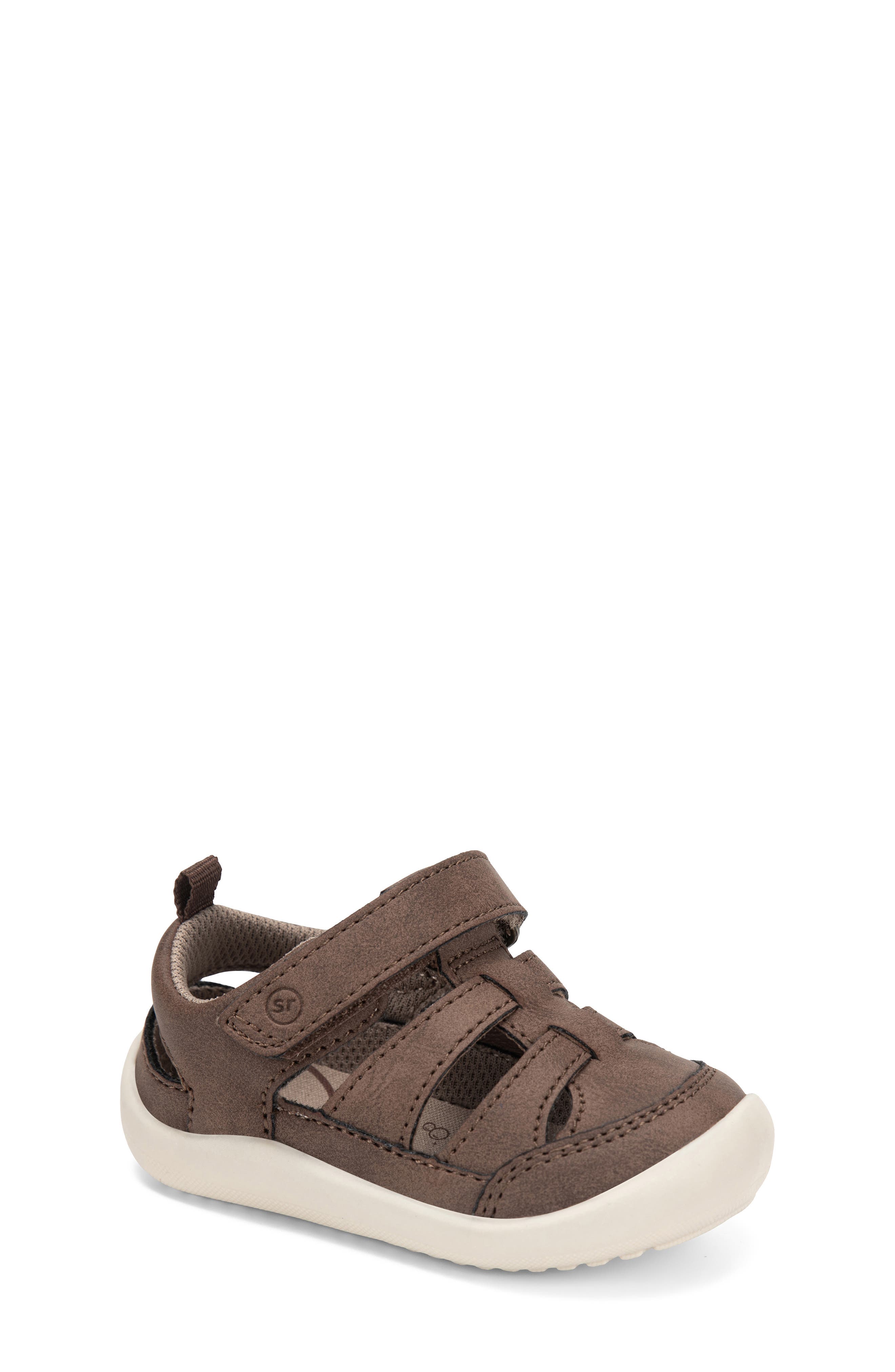 Stride Rite Kids' Amos 4 Sandal, Main, color, Brown