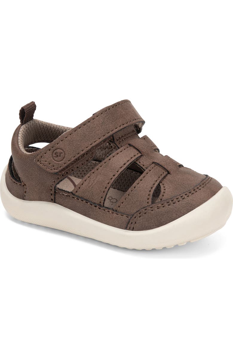 Stride Rite Kids' Amos 4 Sandal, Main, color, Brown