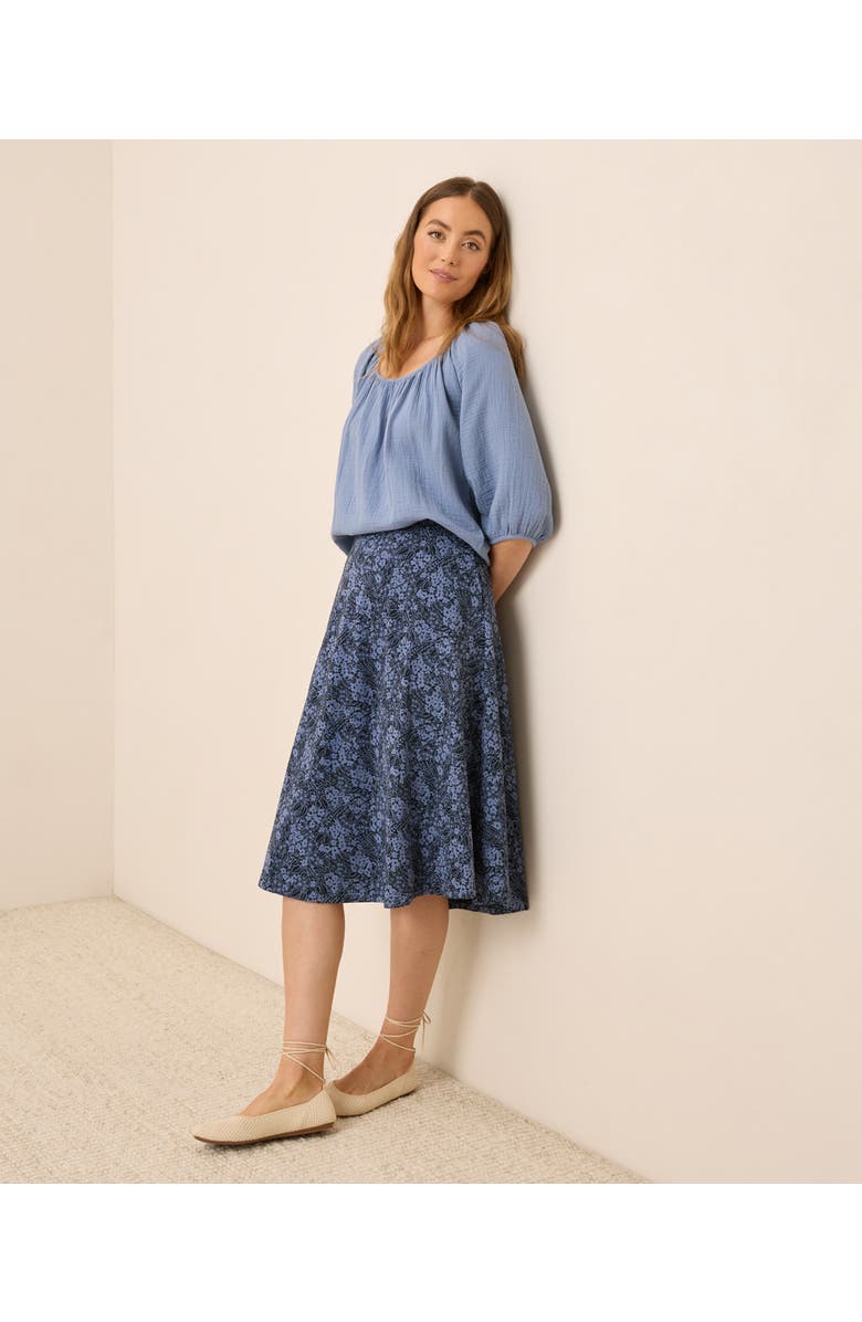 Fit & Flare Midi Skirt