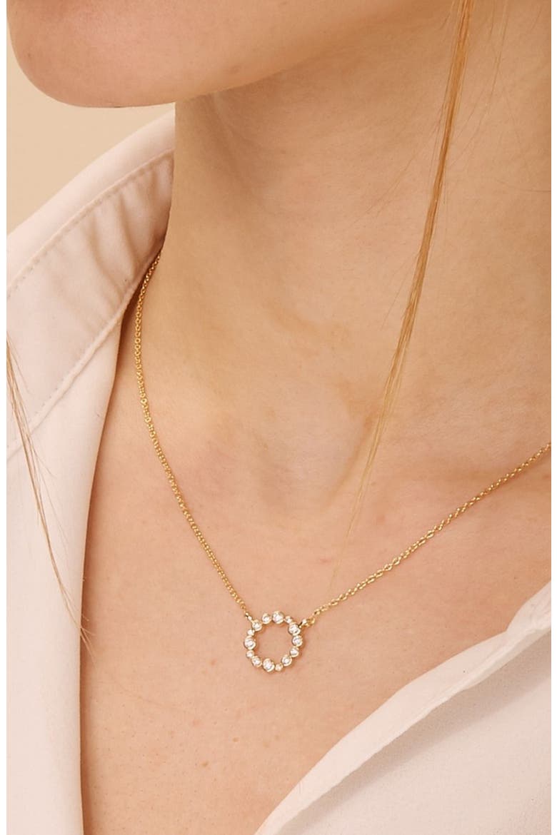 Circle Necklace, Alternate, color, Gold