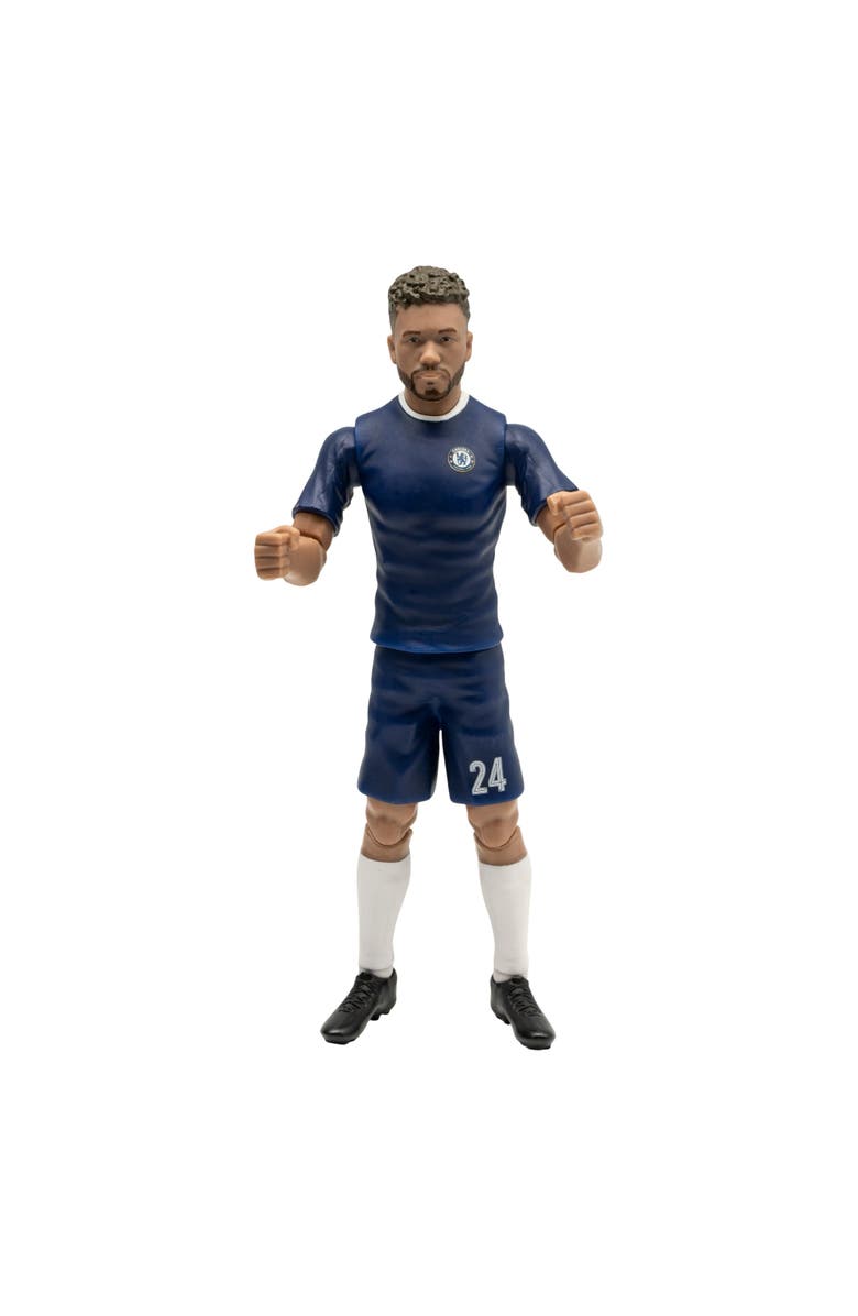 Banbo Toys Sockers Chelsea Reece James 8" Soccer Action Figure, Alternate, color, Blue