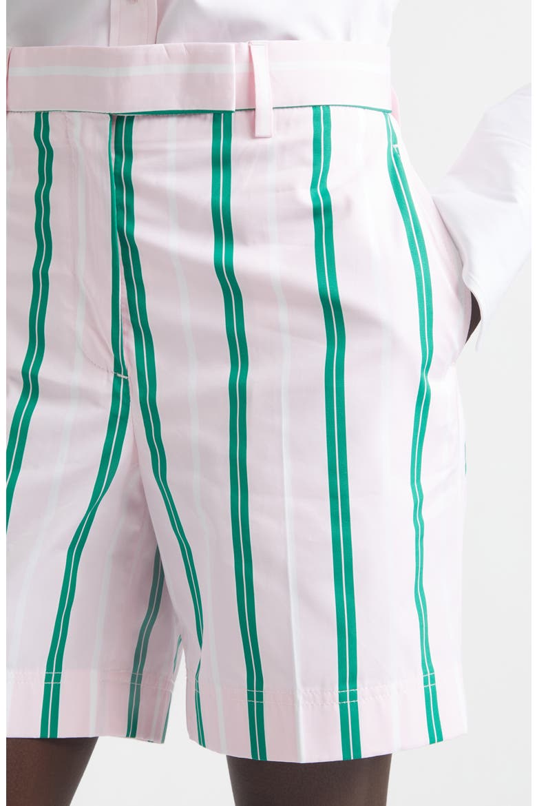 Rep Stripe Poplin Chino Shorts, Alternate, color, LIGHT PINK