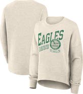 FANATICS Women's Fanatics Cream Philadelphia Eagles Oversized Heritage Sweatshirt