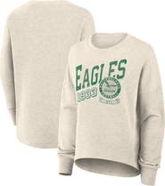 FANATICS Women's Fanatics Cream Philadelphia Eagles Oversized Heritage Sweatshirt