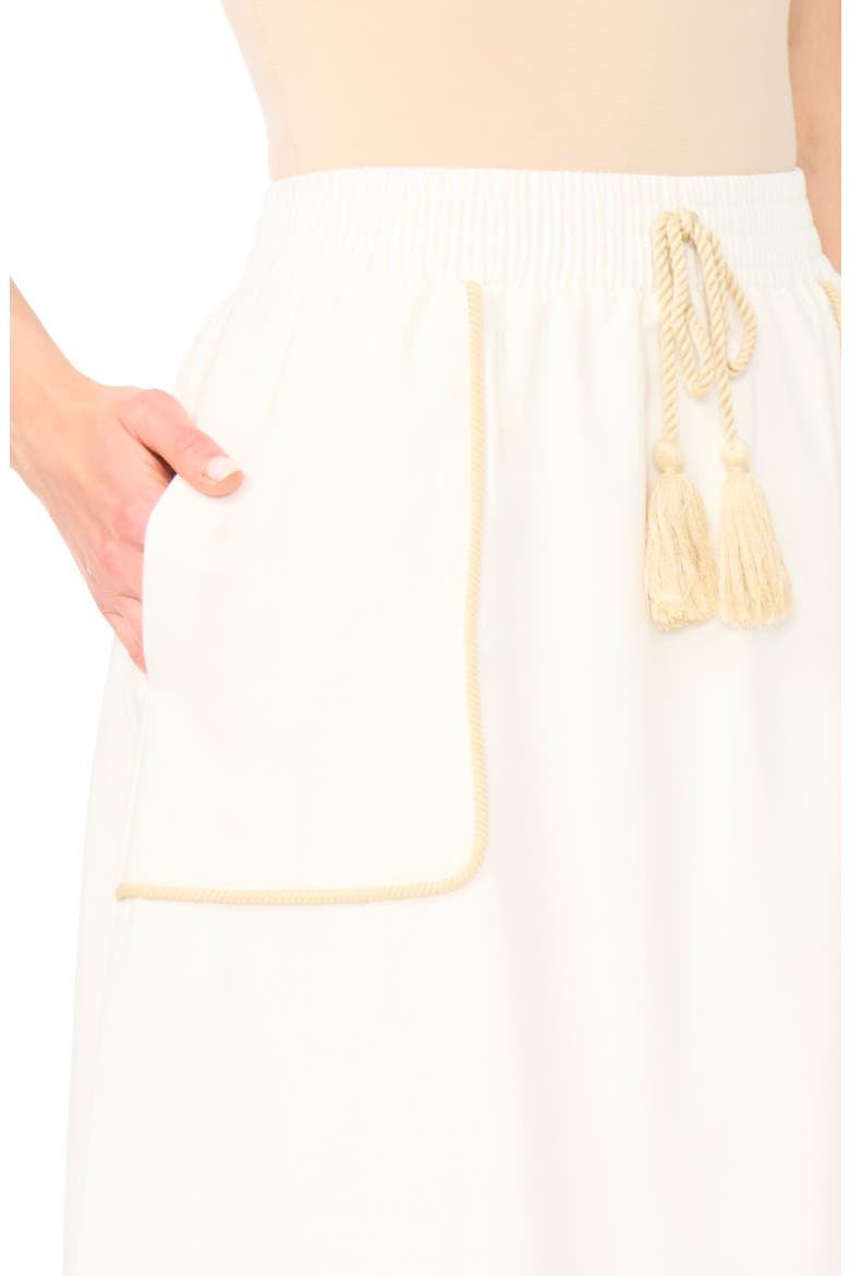 Rope Trim Maxi Skirt, Alternate, color, SNOW WHITE
