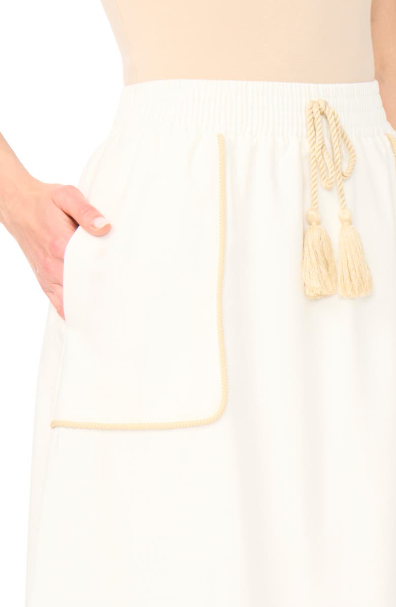 Parker Rope Trim Maxi Skirt, Alternate, color, Snow White