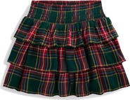 Mini Boden Kids' Smocked Waist Ruffle Skirt