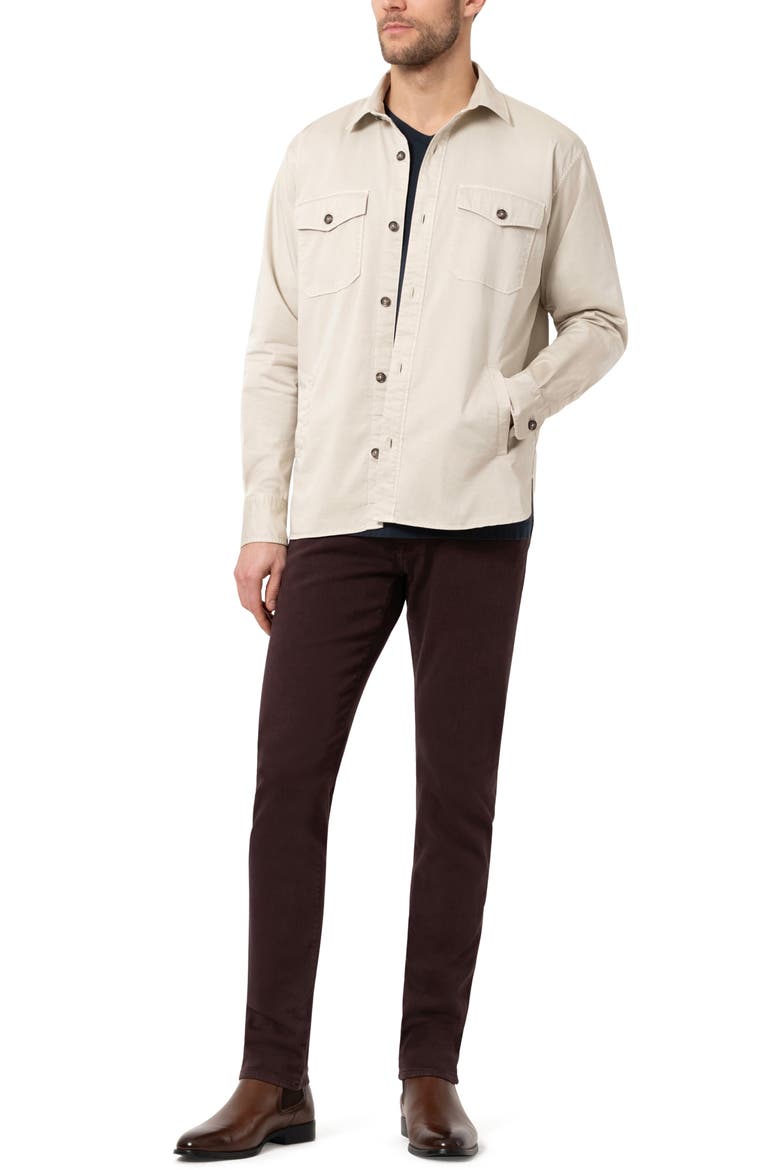 Charisma Relaxed Straight Leg Twill Pants, Alternate, color, BURGUNDY DIAGONAL