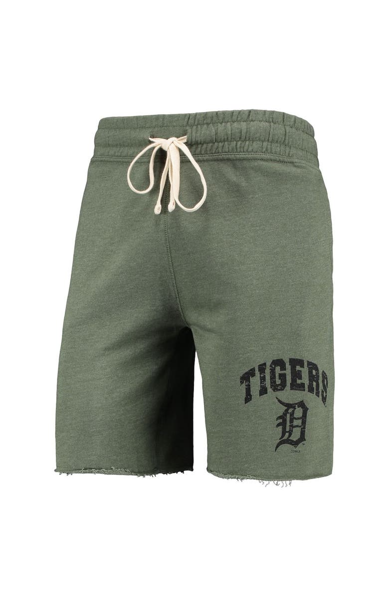 CONCEPTS SPORT Men's Concepts Sport Heathered Olive Detroit Tigers Mainstream Tri-Blend Shorts, Alternate, color,