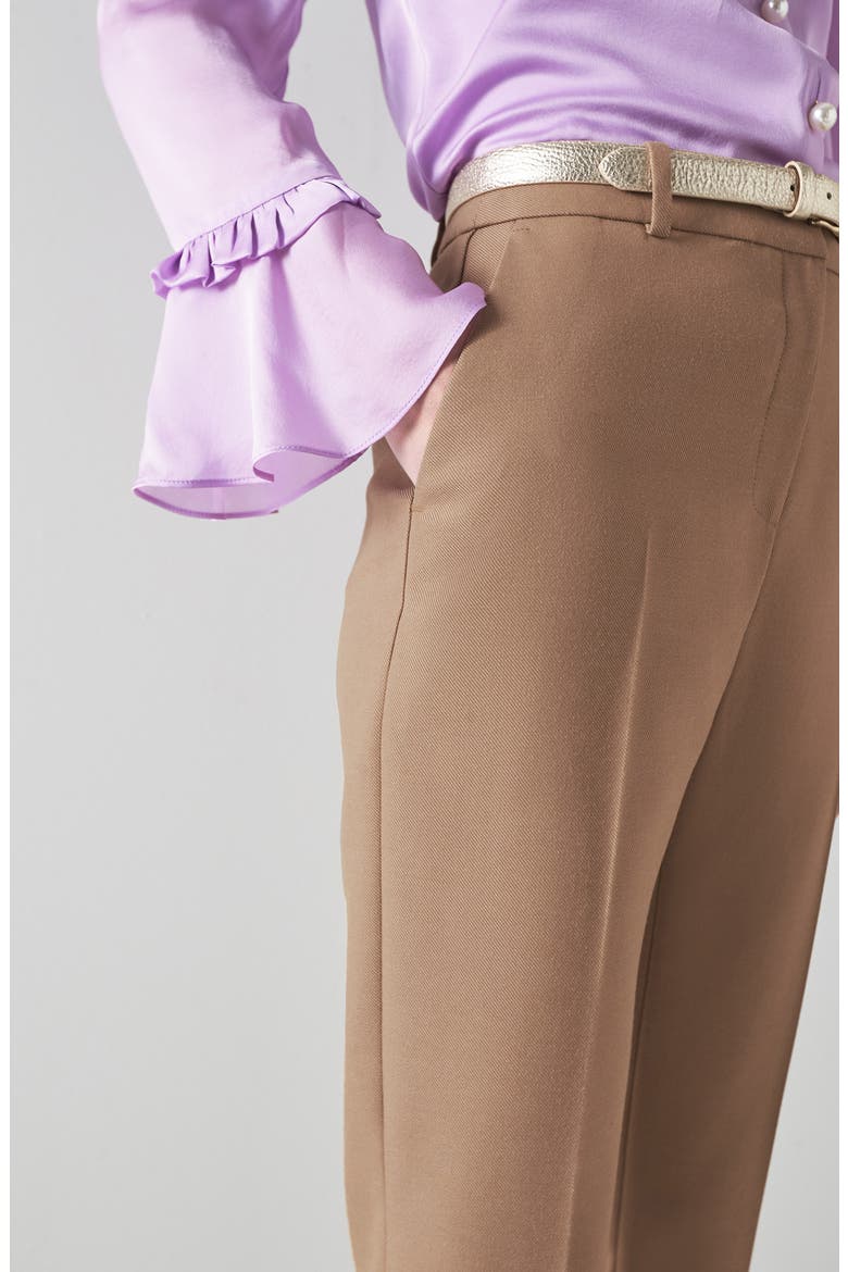 cigarette trousers ladies Francoise Pant in Rust Italian Broadcloth 2 / Rust This high Mariner Ankle Cigarette Trousers (Women)
