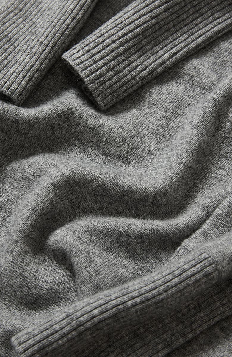 Veronica Beard Salomez Tie Waist Long Sleeve Maxi Sweater Dress, Alternate, color, Medium Heather Grey