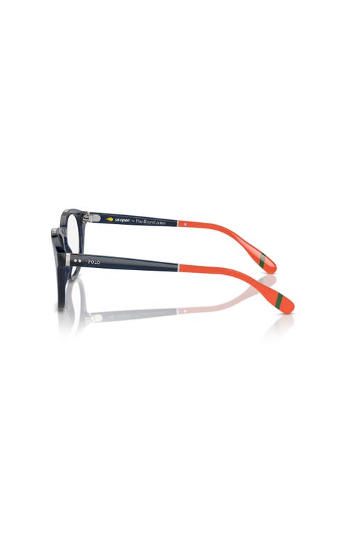 Polo Ralph Lauren 52mm Square Optical Glasses In Black