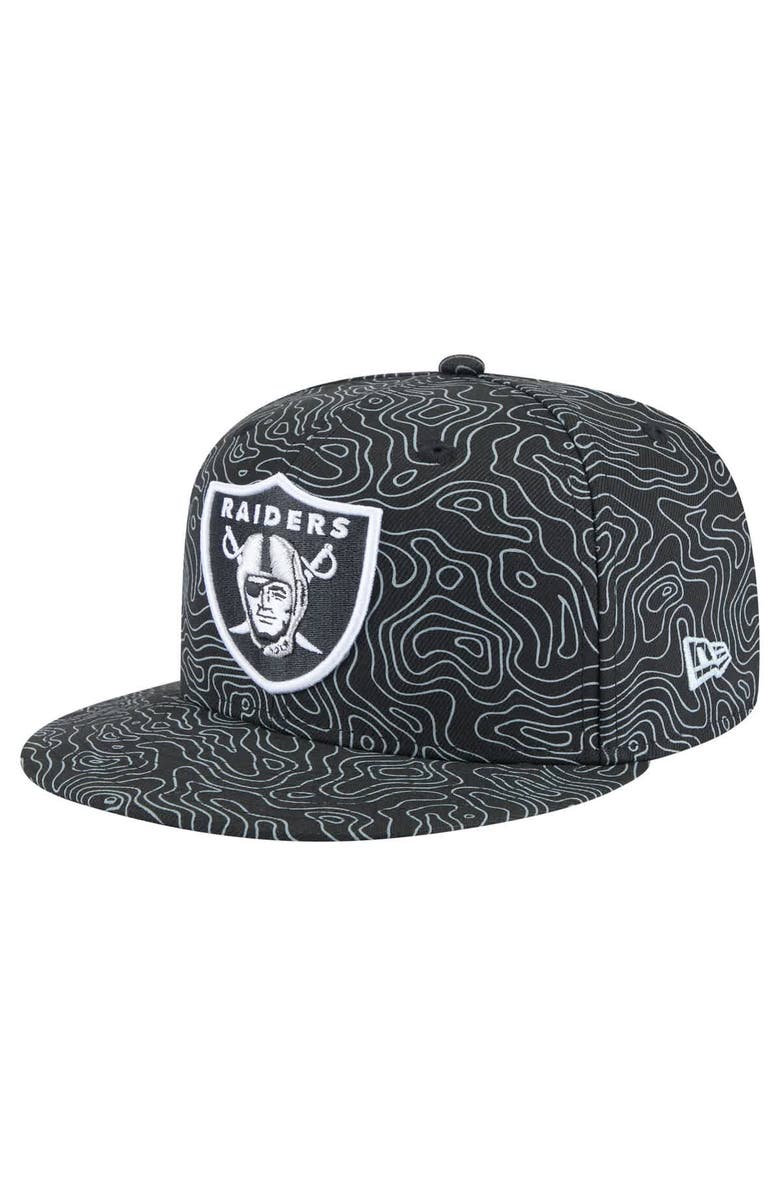 New Era Men's New Era Black Las Vegas Raiders Geo 59FIFTY Fitted Hat, Main, color, Black