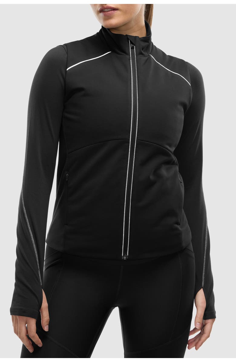 Peloton Women's Padded Full Zip Run Vest, Main, color, Black