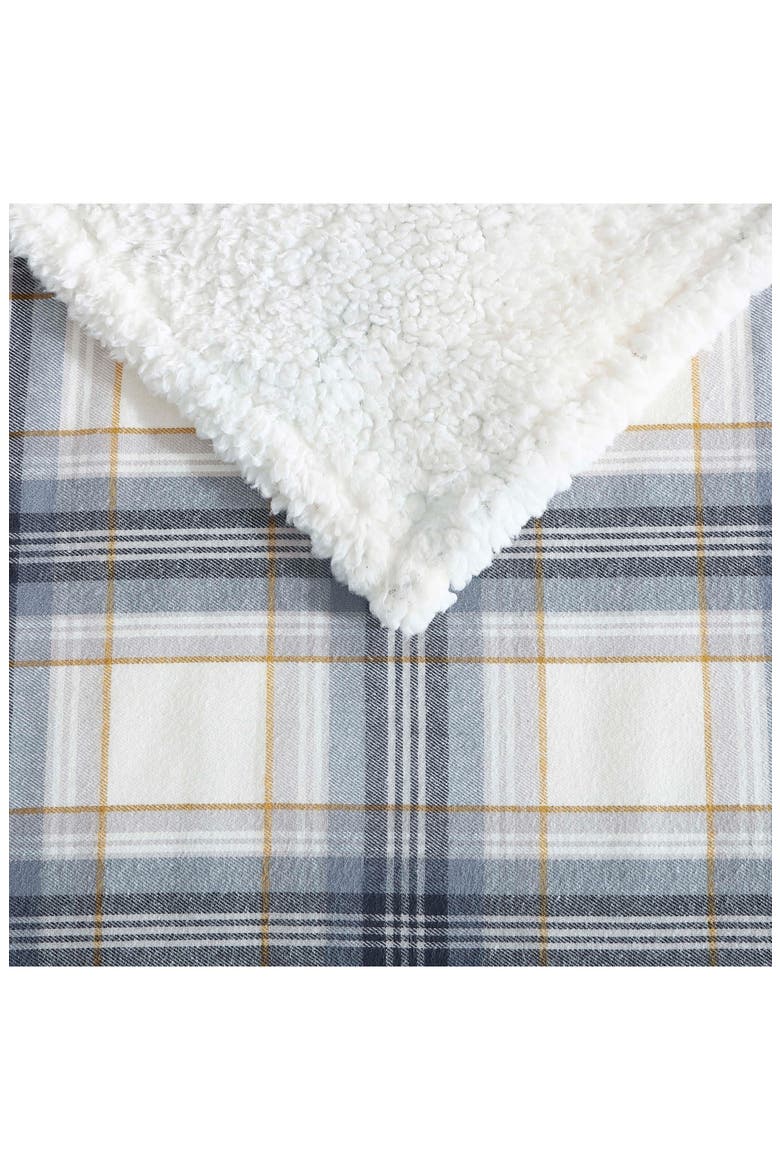 Edgewood Plaid Fleece Throw Blanket, Alternate, color, GREY