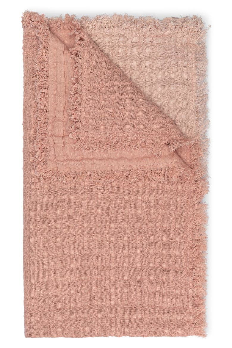 Ombré Cotton Muslin Blanket, Alternate, color, RED