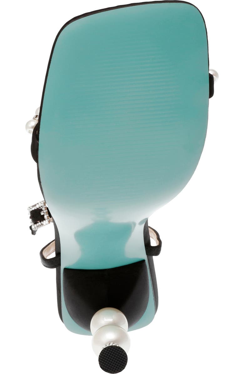 Betsey Johnson Jacy Imitation Pearl Ankle Strap Sandal, Alternate, color,