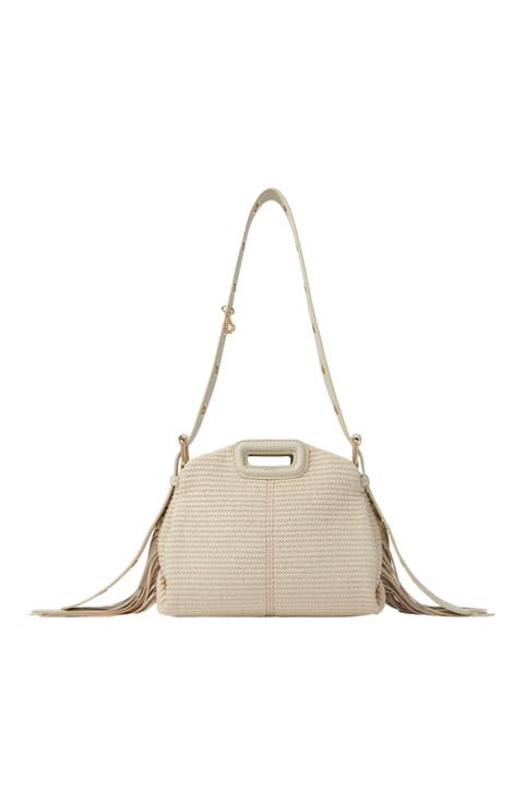 Raffia effect Miss M Mini bag