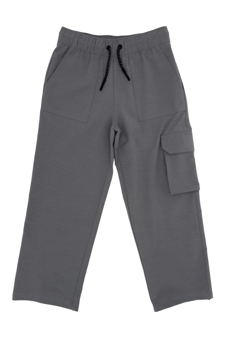Kids' Carry-On Water Resistant Tech Cargo Pants, Main, color, SMOKED GREY