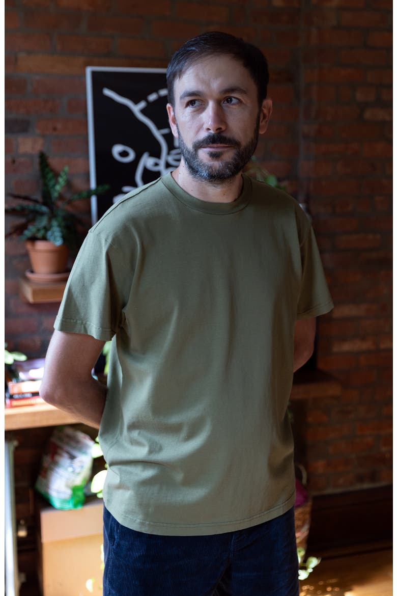 Heavyweight Organic Cotton T-Shirt, Alternate, color, Capulet Olive