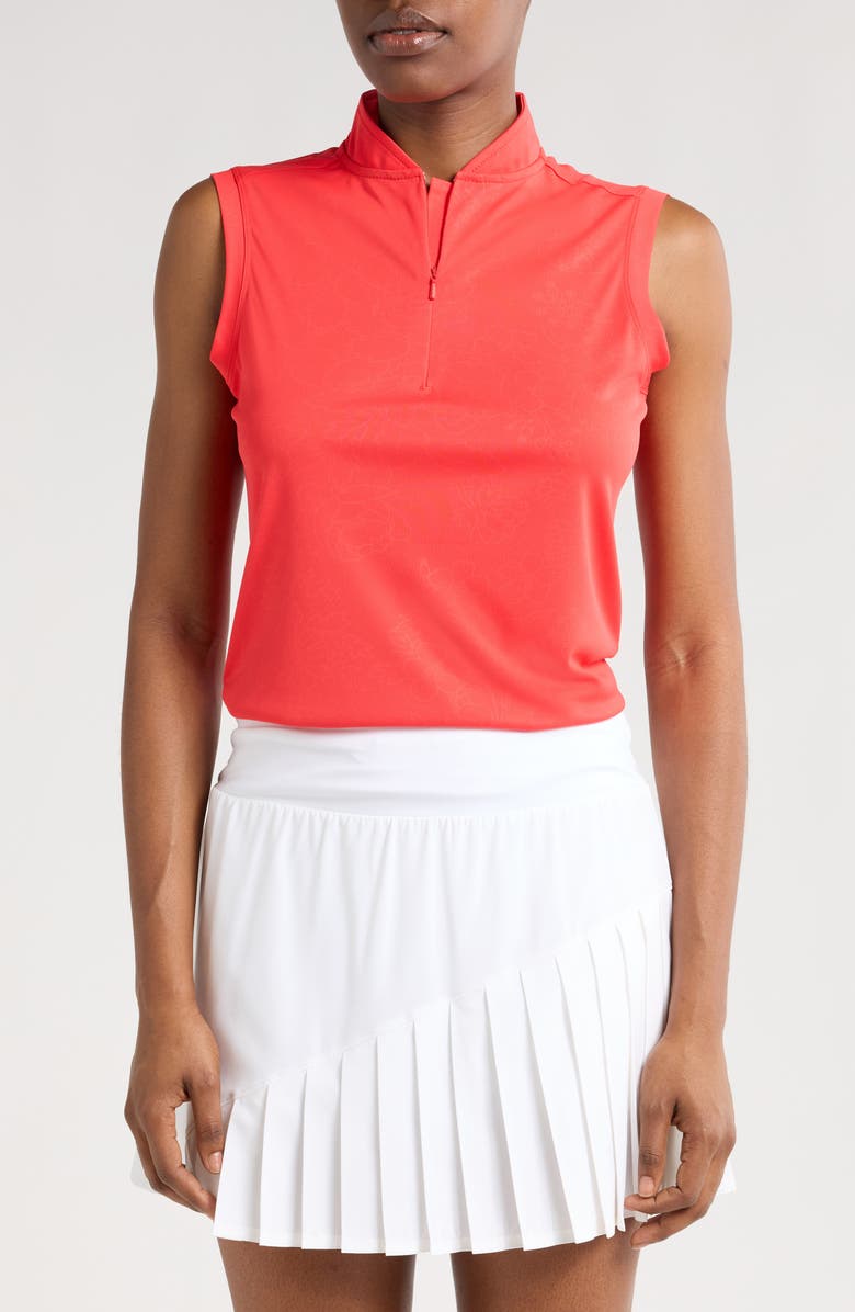 Swannies Blair Sleeveless Performance Quarter Zip Top, Main, color, 