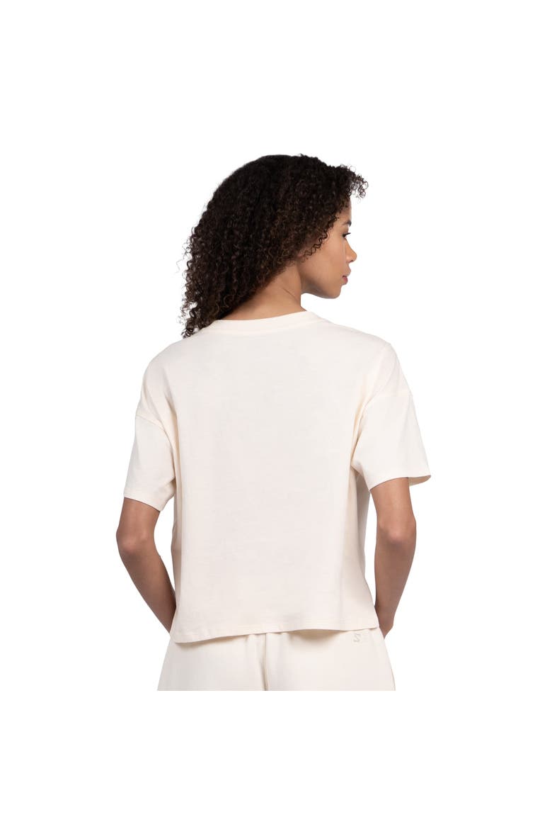Women's Starter Cream Buffalo Bills Pastel Travel Boxy Cropped T-Shirt, Alternate, color, Cream