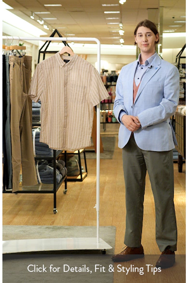 Corbin Stripe Short Sleeve Button-Down Shirt video