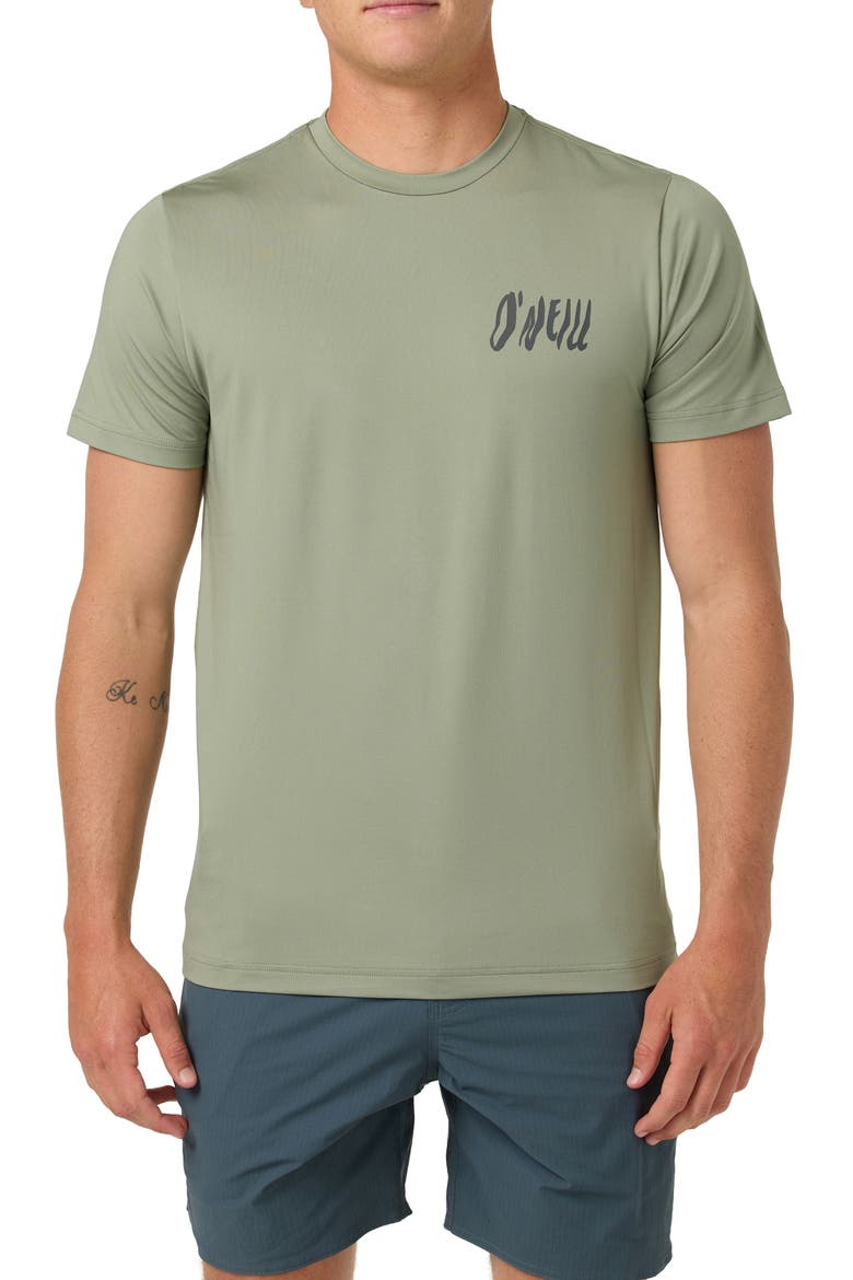 Waves UPF Short Sleeve T-Shirt, Main, color, SAGE