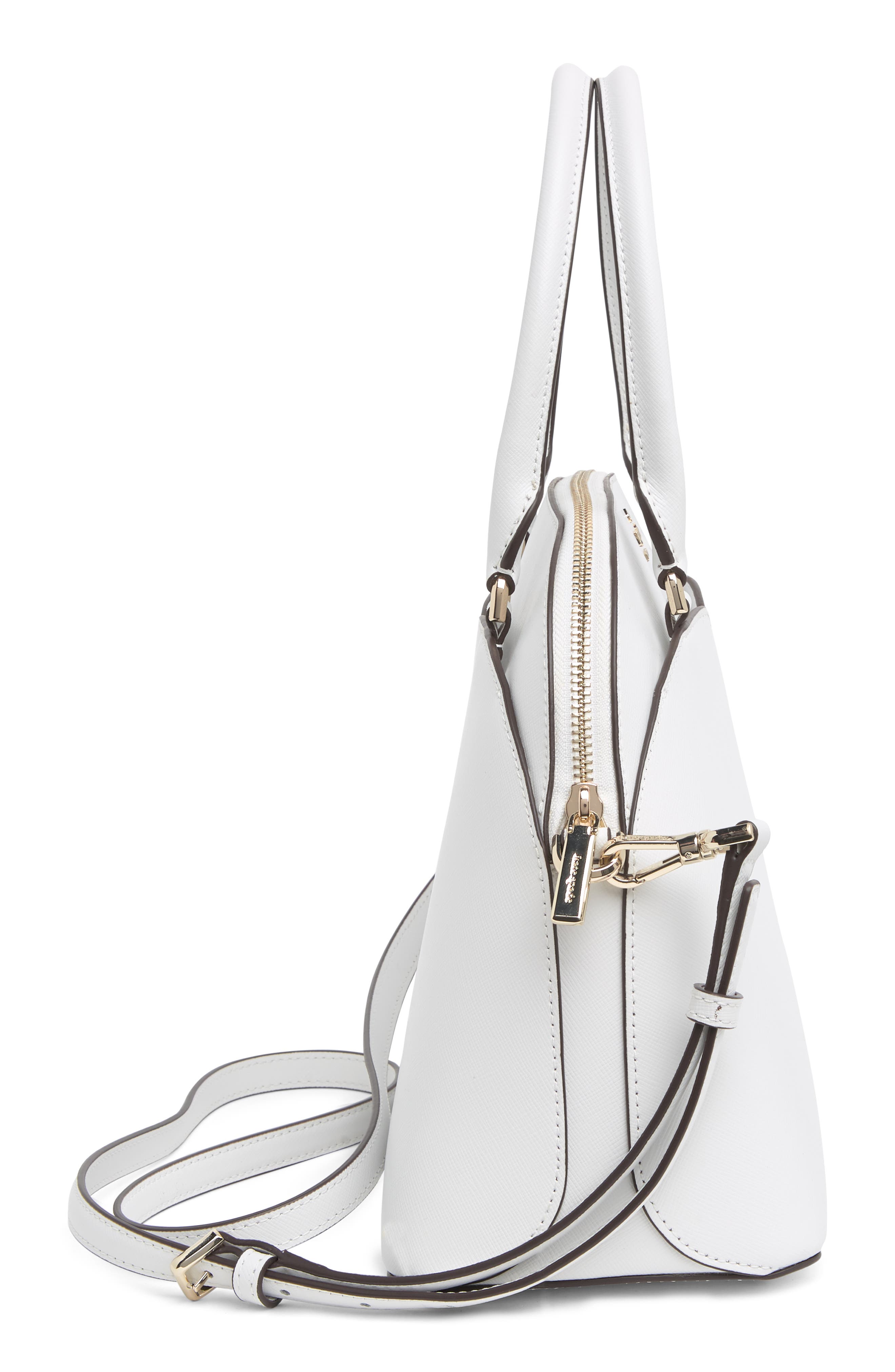 Kate Spade New York payton dome leather satchel, Alternate, color, 