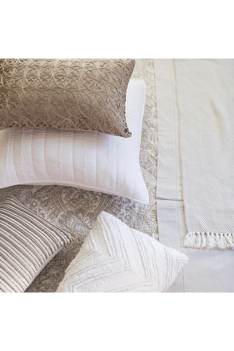 Candlewick Dove Embroidered Accent Pillow Decor, Alternate, color, White