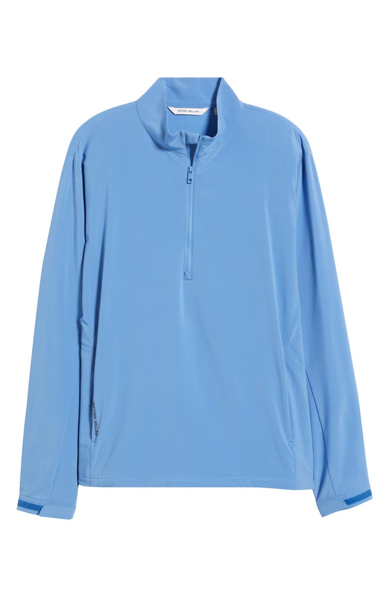 Peter Millar Dunes Water Resistant Half Zip Golf Pullover, Alternate, color, Evening Tide