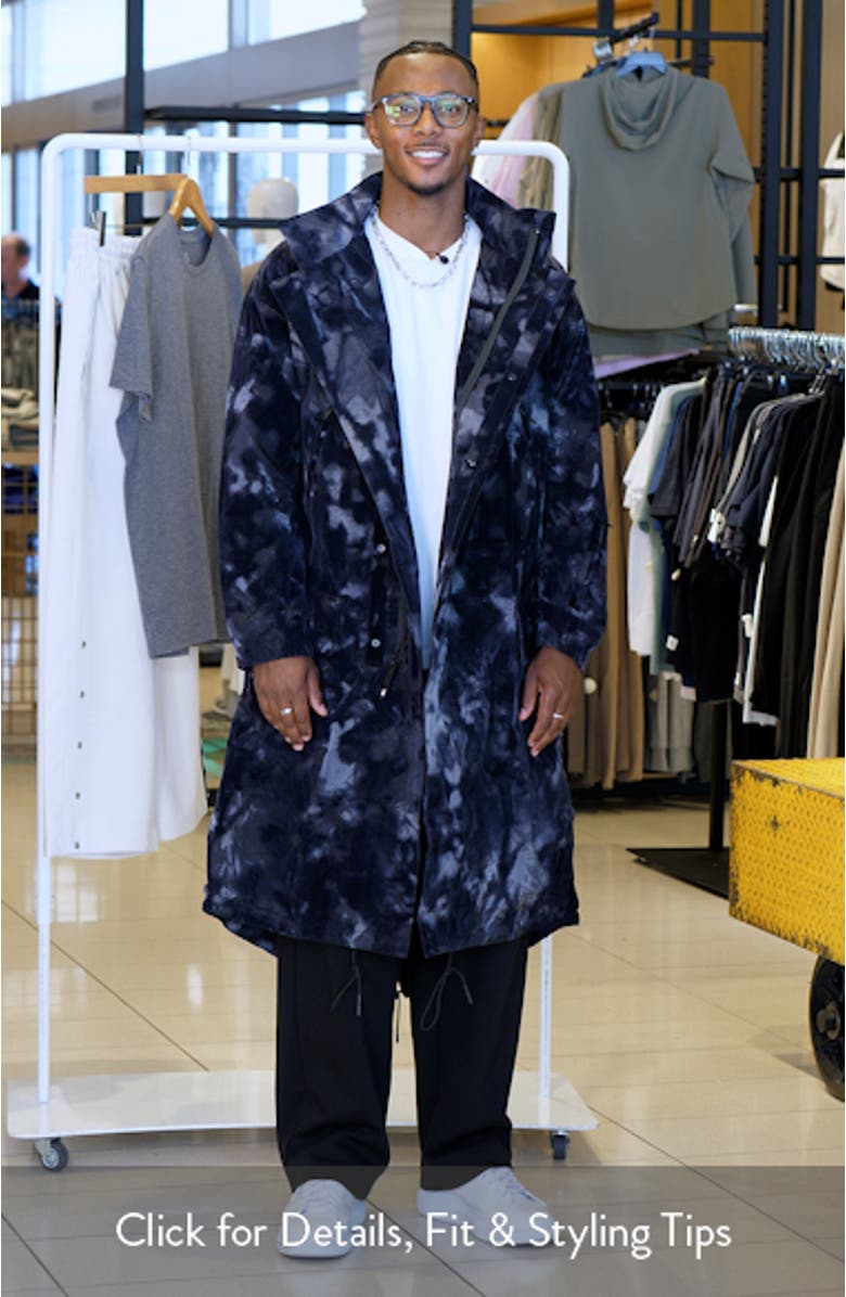 Allover Print Padded Parka, sales video thumbnail