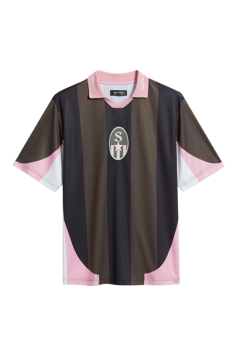 Forever Team Graphic Club Jersey Polo, Alternate, color, BLACK