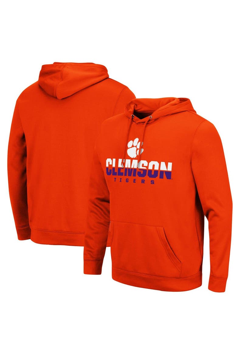 Men's Colosseum Orange Clemson Tigers Lantern Pullover Hoodie, Main, color, Orange