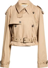 JW Anderson Double Breasted Crop Trench Coat