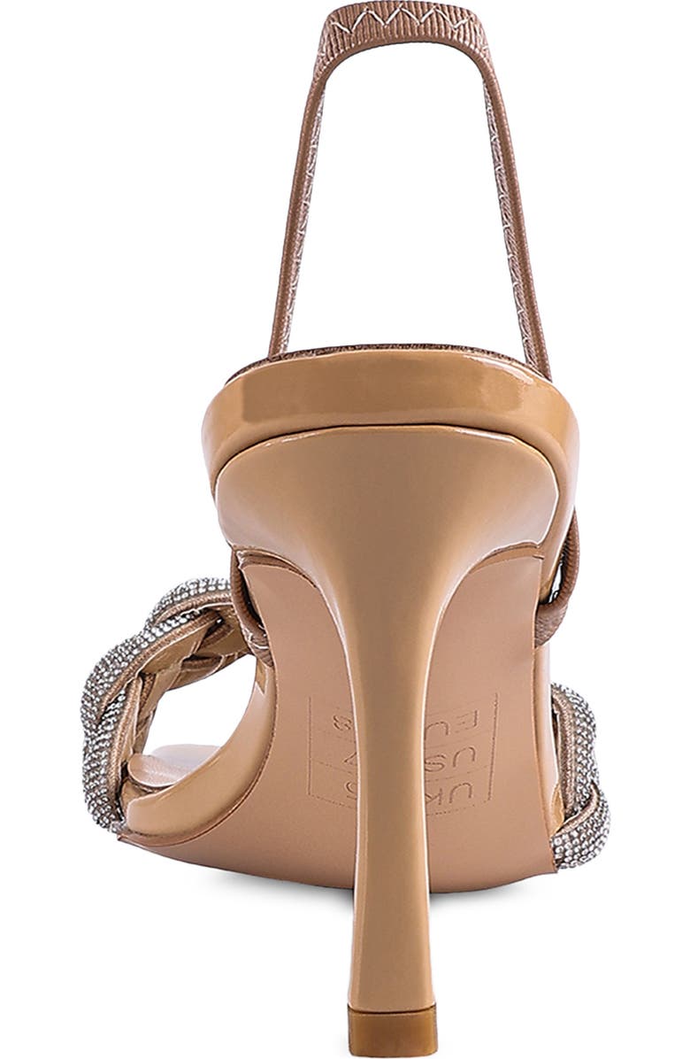 LONDON RAG High Society Diamante Slingback Sandal, Alternate, color, Latte