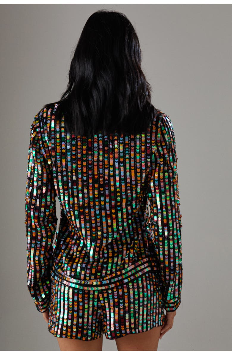 Warehouse Premium Hand Embellished Sequin Jacket, Alternate, color, Multi