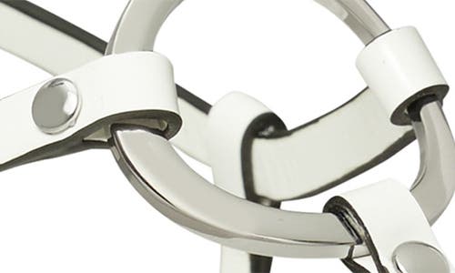 Tory Burch T-strap Sandal In Bianco/silver