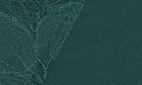 Hunkemoller Hunkemöller Lana Embroidered Mesh Brazilian Panties In Dark Sea