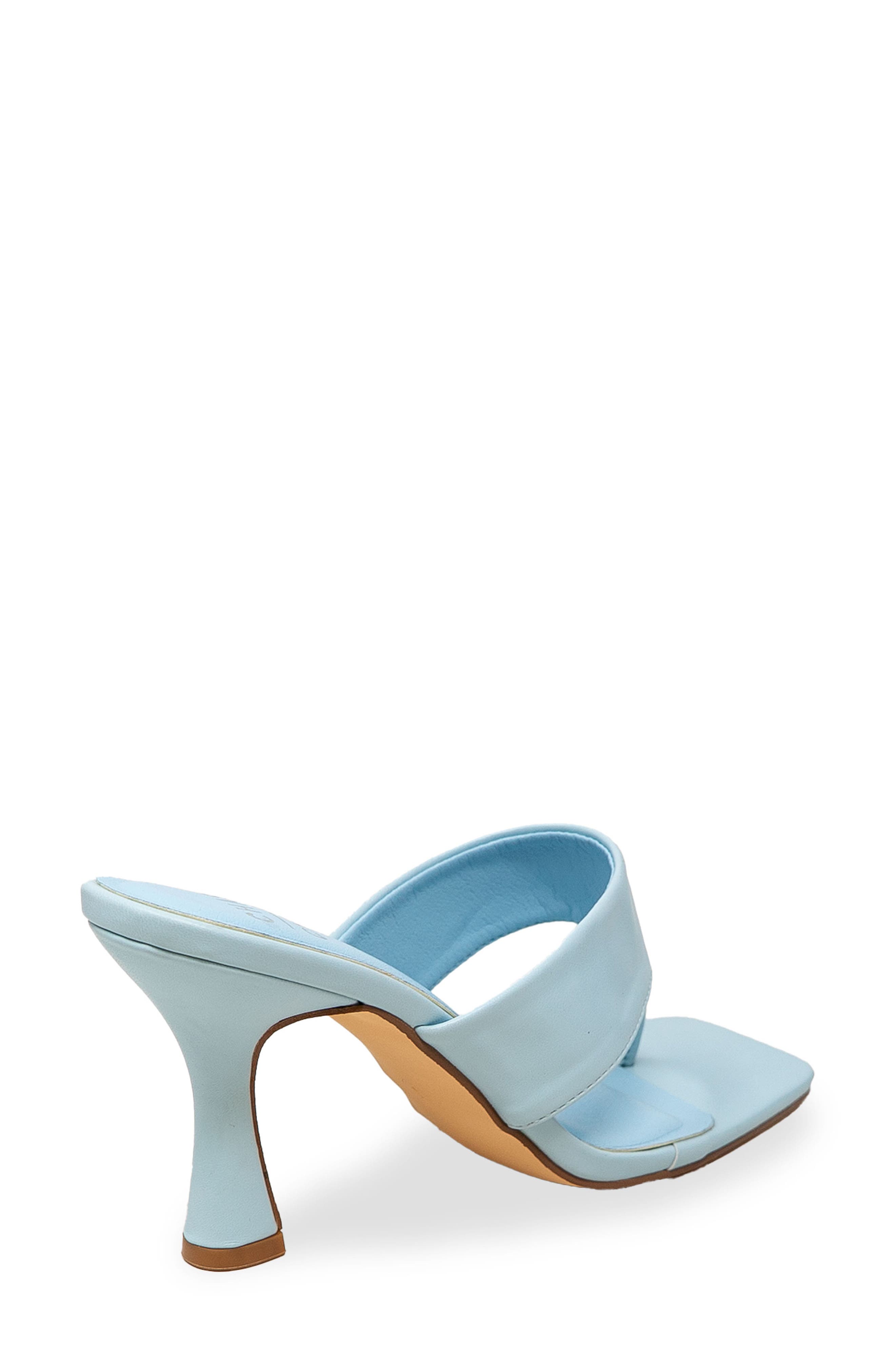 Cielle Thong Strap Flared Heel Sandal, Alternate, color, LIGHT BLUE