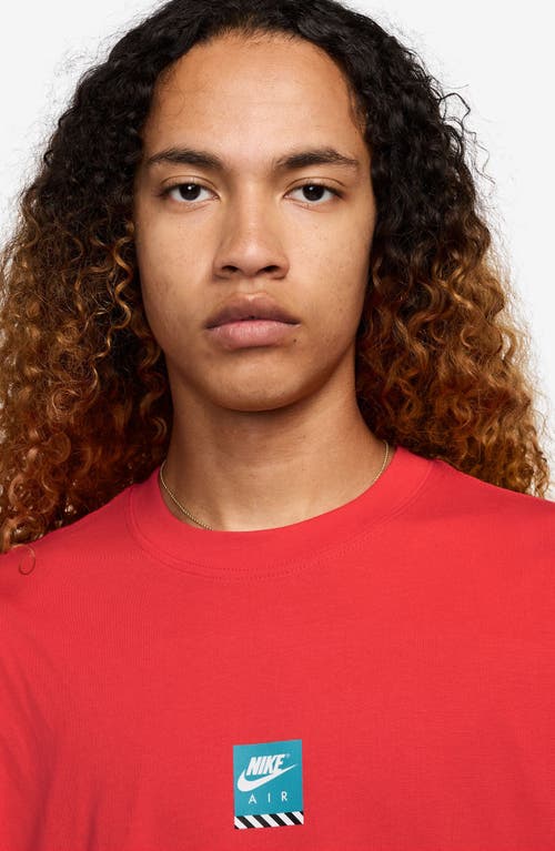 Nike Sportswear Max90 Cotton Graphic T-shirt In Red